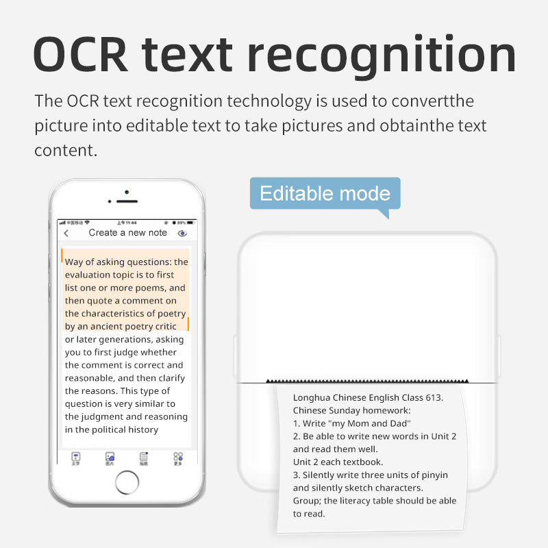 impressora de bolso inteligente