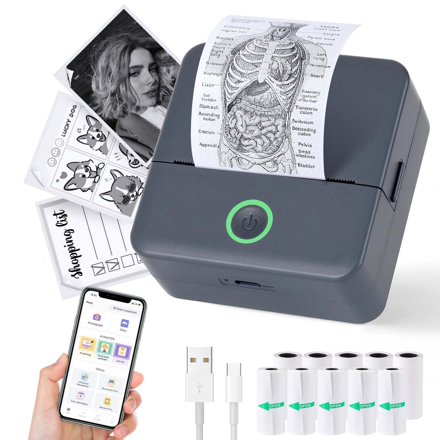 impressora de bolso inteligente